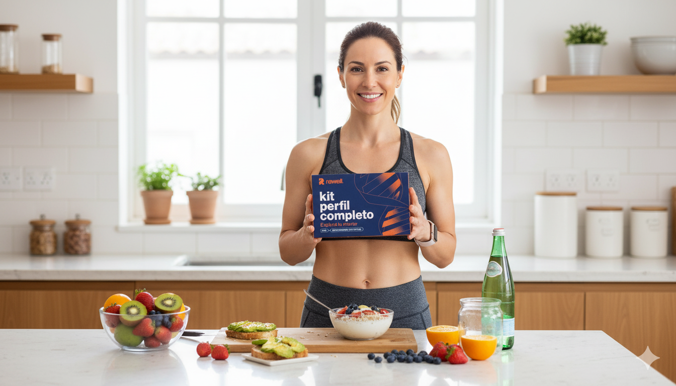 Mujer feliz cocinando con kits de Rewell